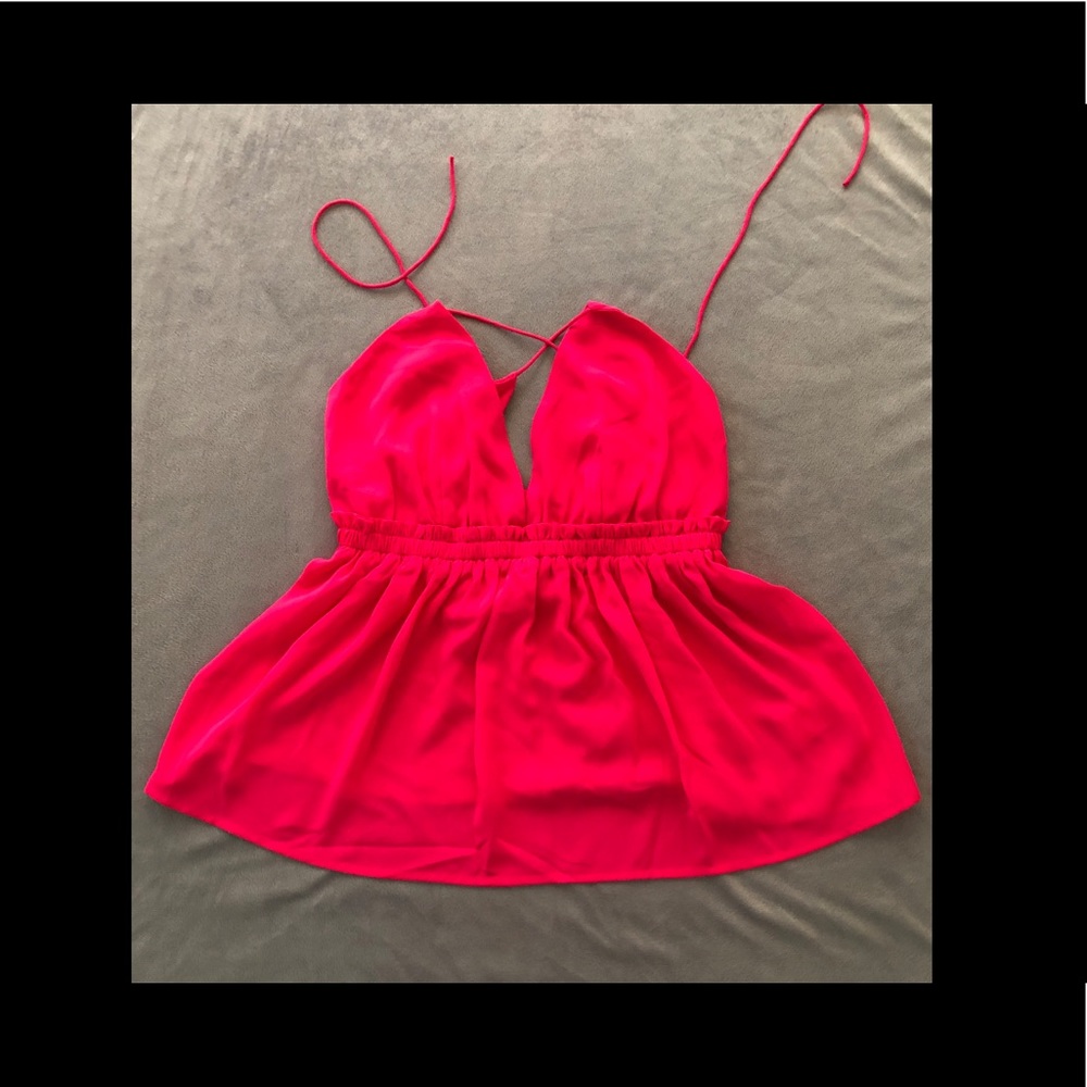 Hot pink Express tank top blouse